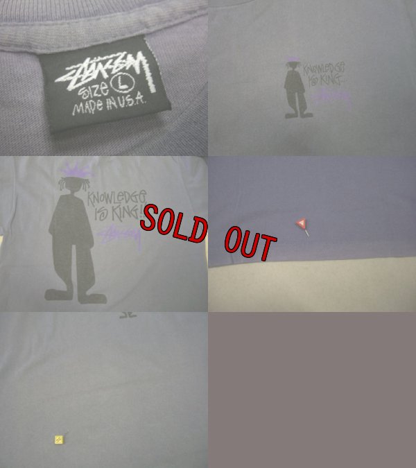 画像3: 80's 黒タグ stussy Tシャツ／L