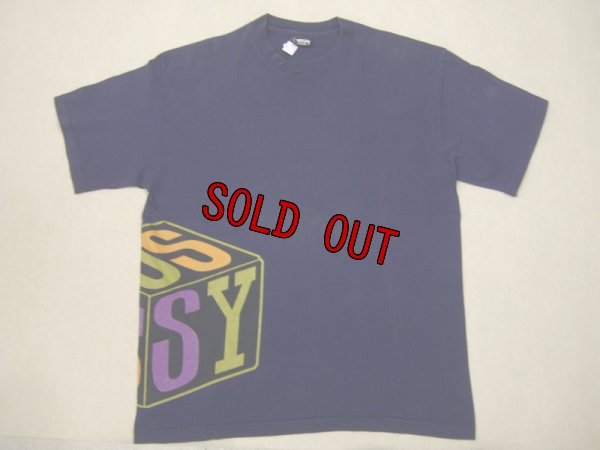 画像1: 80's 黒タグstussy 半袖Tシャツ