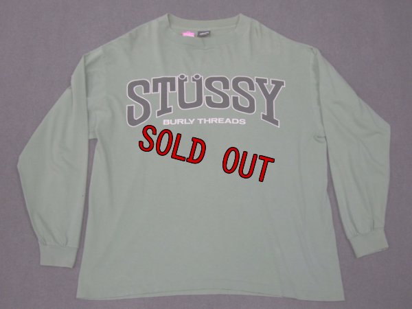 画像1: stussy 80's黒タグ長袖Tシャツ