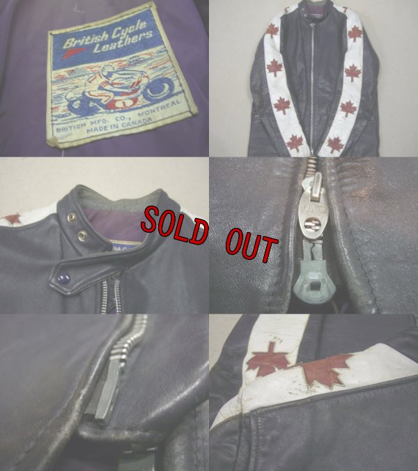 画像3: 70's British Cycle Leathers レザーライダース ジャケット