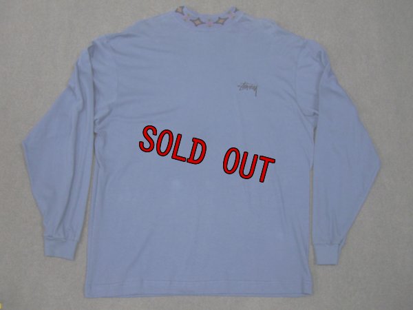 画像1: stussy 80's黒タグ長袖Tシャツ