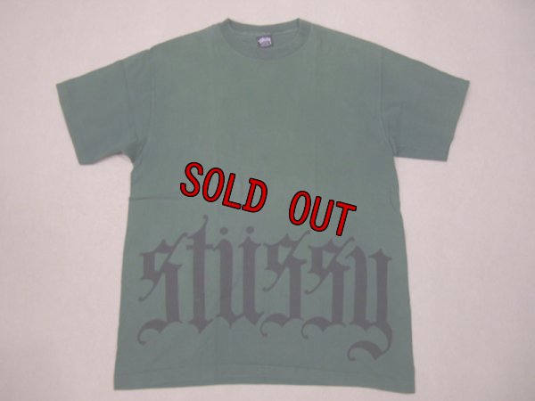 画像1: 80's 黒タグstussy 半袖Tシャツ／XL