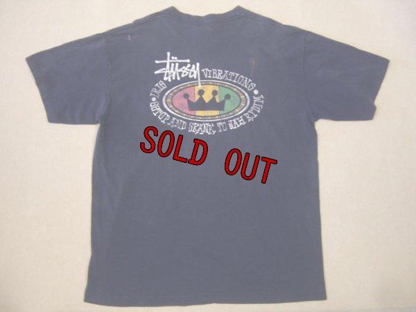 画像1: 80's黒タグ stussy Tシャツ