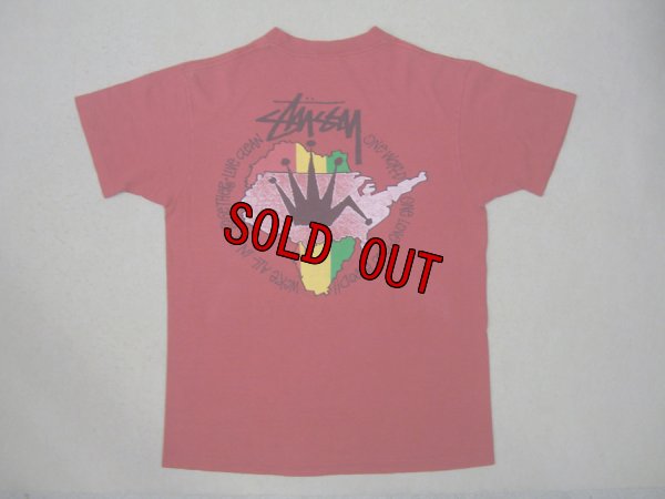 画像2: 80's 初期サテン黒タグ stussy Tシャツ／L