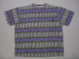 画像1: 80's 黒タグstussy総柄ポケット付き半袖Tシャツ (1)