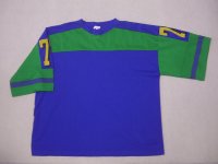 80's UNKNOWN フットボールTシャツ／XL