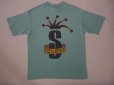 画像1: 80's 黒タグ stussy Tシャツ／L (1)