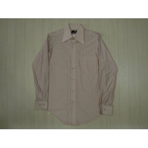 画像: 70's VAN HEUSEN ドット柄シャツ／M