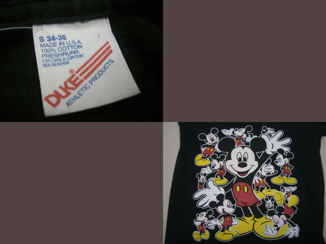 画像: 80's〜ミッキーマウス Tシャツ／S