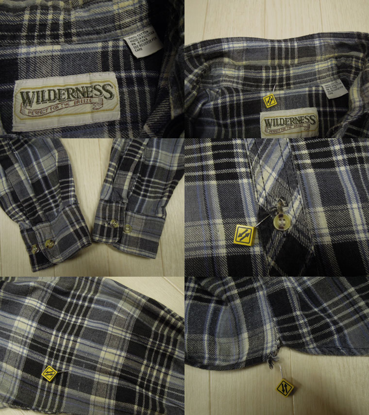画像3: 80's WILDERNESS ネルシャツ／M (3)