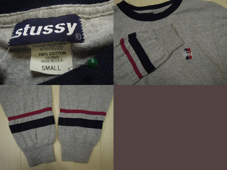 画像3: 〜00's stussy 長袖Tシャツ／USA製／S (3)