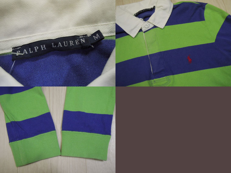 画像3: RALPH LAUREN キッズラグビーシャツ／M (3)