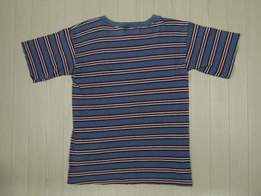 画像2: 〜90's VISION ボーダーTシャツ／L (2)