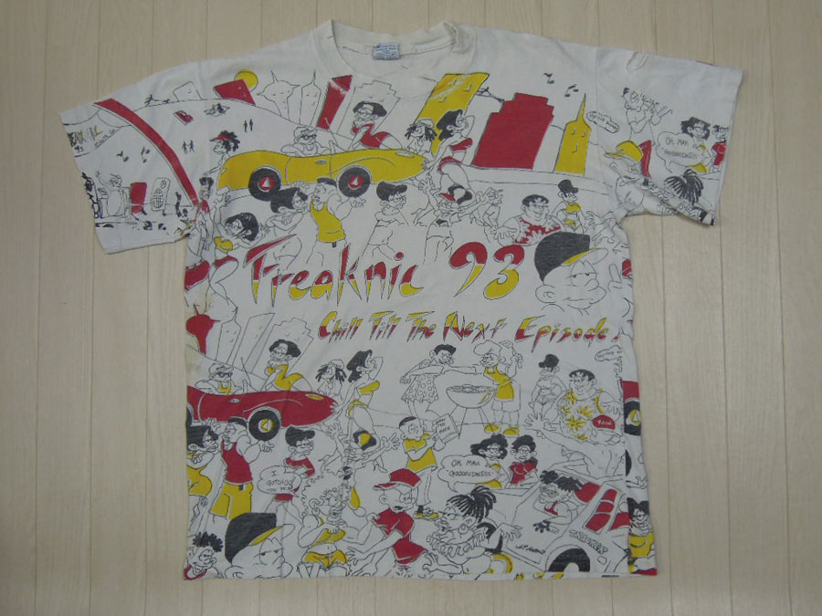 画像1: 90's IMPACT 総柄Tシャツ／Freaknic'93／XL (1)