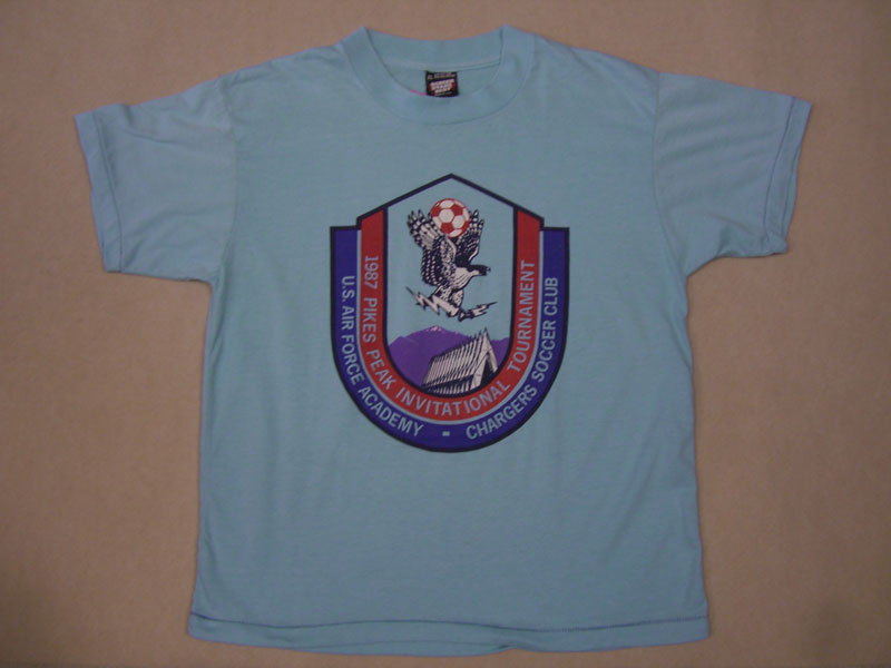 画像1: 80's SCREEN STARS USAFAミリタリー Tシャツ／XL (1)